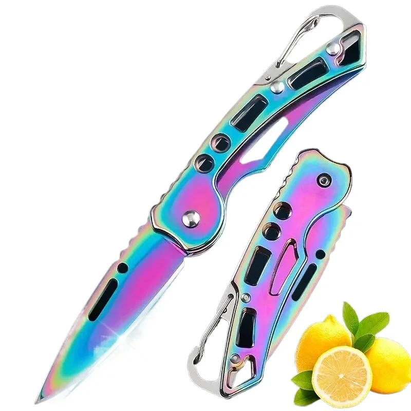 Folding Pocket Knife Stainless Steel Survival Hunting Camping Fishing Portable Fruit Carrying Outdoor Tools Survival Hand Tools