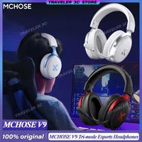 Original MCHOSE V9 Pro auriculares para juegos personalizados trimodos auriculares Esports música de alta resolución auriculares con reducción activa de ruido PC