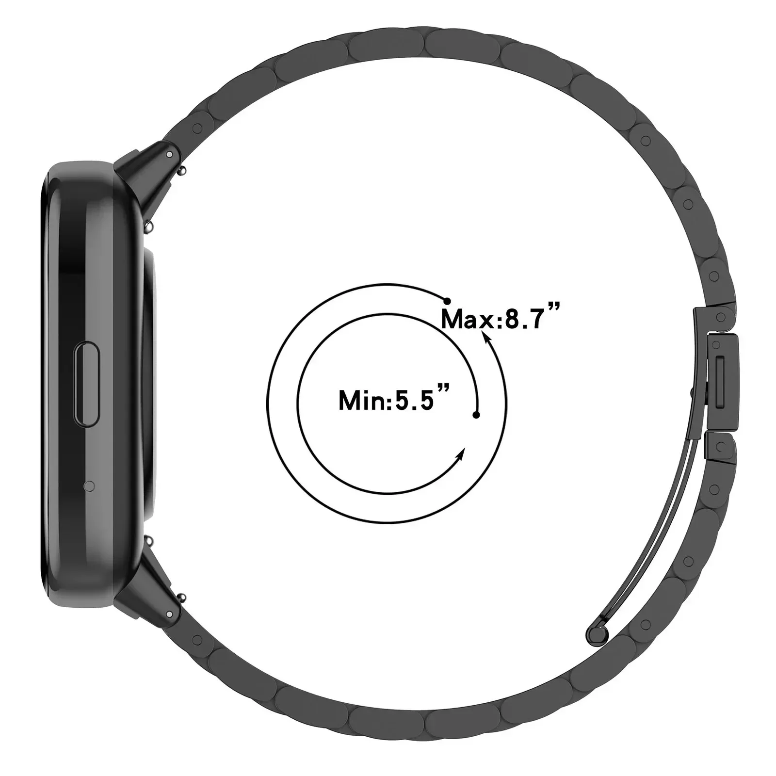 22mm Stainless Steel Strap for Redmi Watch 5 Active 5 Lite Metal Band for Xiaomi Redmi Watch 3 Active 3 Lite Bracelet Wristband image 5