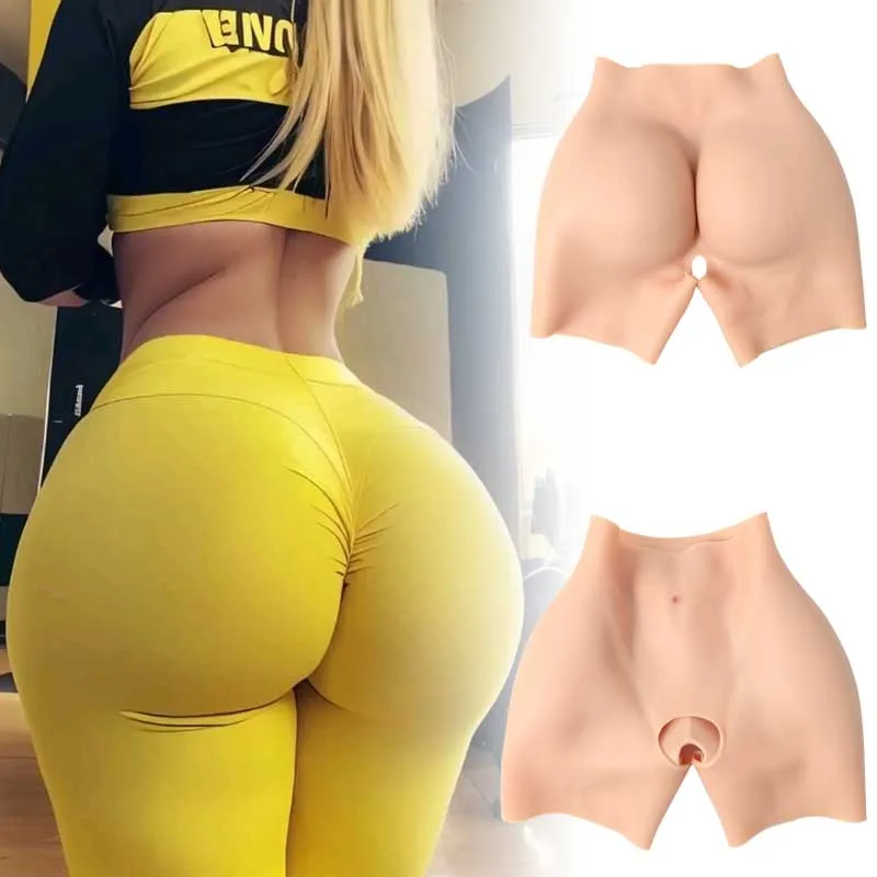 

Silicone Buttock Pants Fake Butt Pads Hip Enhancement Panties Male to Female Butt Pads for Crossdresser Waist 31.5-43.5in
