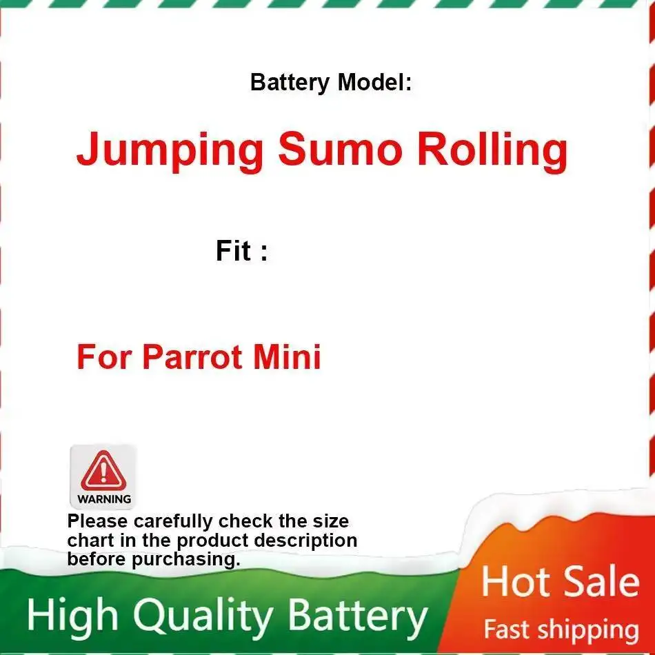 

Мини-аккумулятор для дрона 600 мАч для мини-дронов Parrot Mambo Jumping Sumo и Rolling Spider Jumping Sumo Rolling Сменный аккумулятор