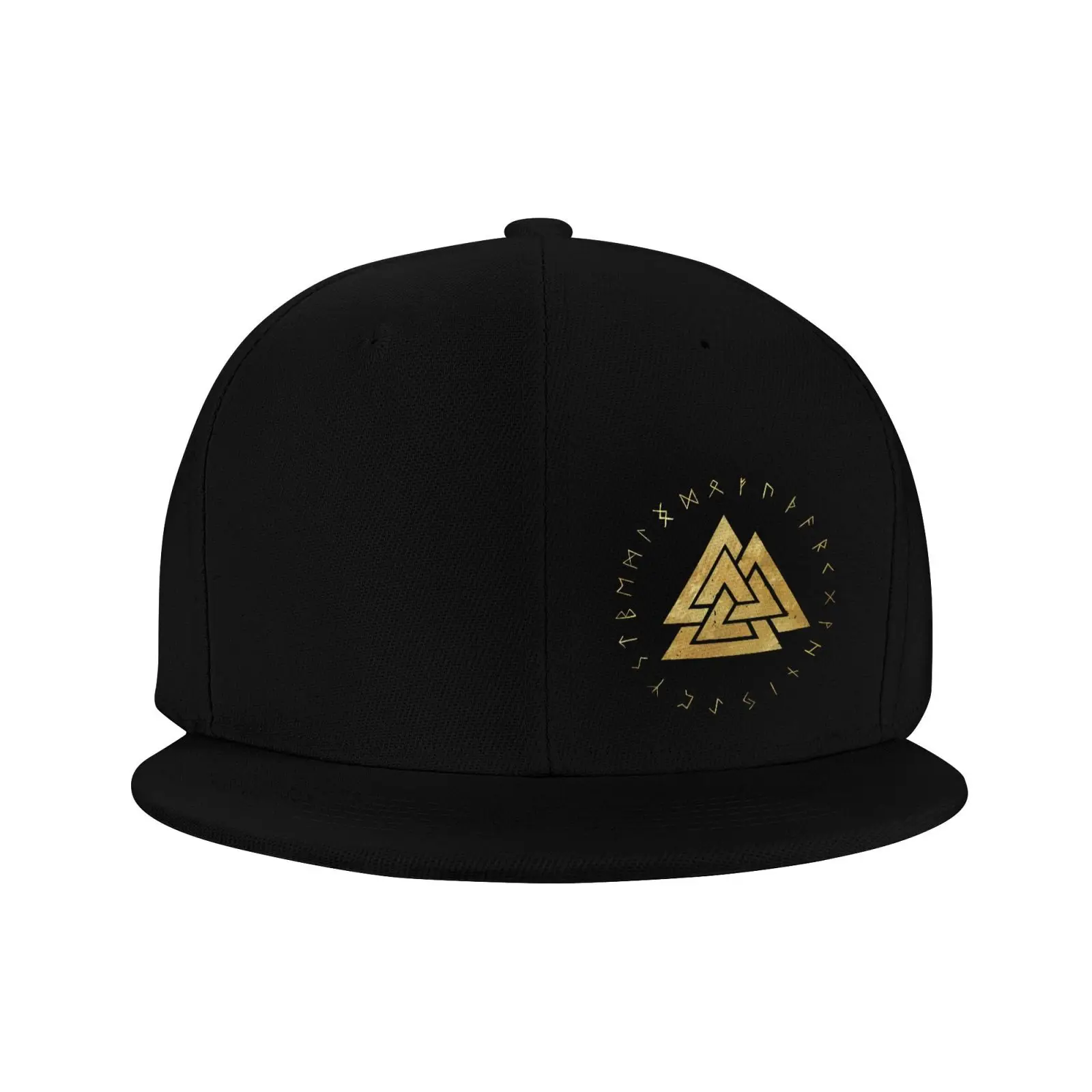 Valknut Odin Symbol Snapback Hats for Men Baseball Cap Adjustable Flat Bill Trucker Dad Gift,Husband,Boy Friend,Brother