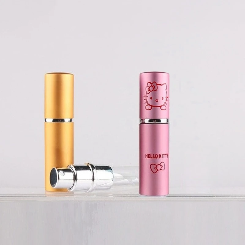 

Anime Hello Kitty Glass Spray Bottle Portable Travel Alcohol Cosmetic Bottle Cute Sprayer Refillable Water Spray Atomizer wholes