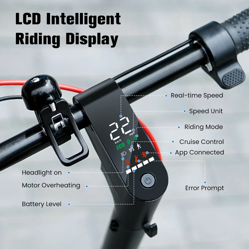 سكوتر كهربائي قابل للطي iScooter W6، محرك 500 وات، بطارية 36 فولت 7.8 أمبير في الساعة، إطار 10 بوصة، سرعة أقصى 35 كم/ساعة، نطاق 30 كجم، فرامل قرصية خلفية