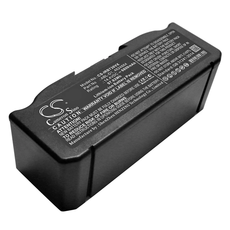 

CS Vacuum Battery for iRobot Roomba i7 i7+ e5 7150 Roomba 7550 e5154 e5150 e5152 e5158 e6 e6198 Fits 4624864 ABL-D1 D2 6800mAh