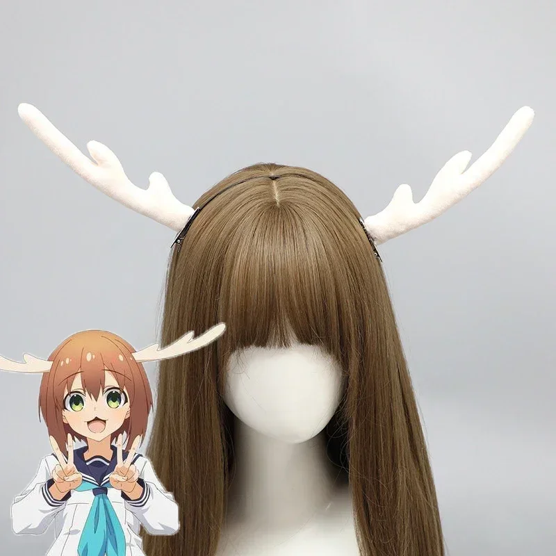 

Anime My Deer Friend Nokotan Cosplay Headwear Kano Shikanoko Nokonoko Koshitantan Cos Horns Deer Hair Pins Accessories Props