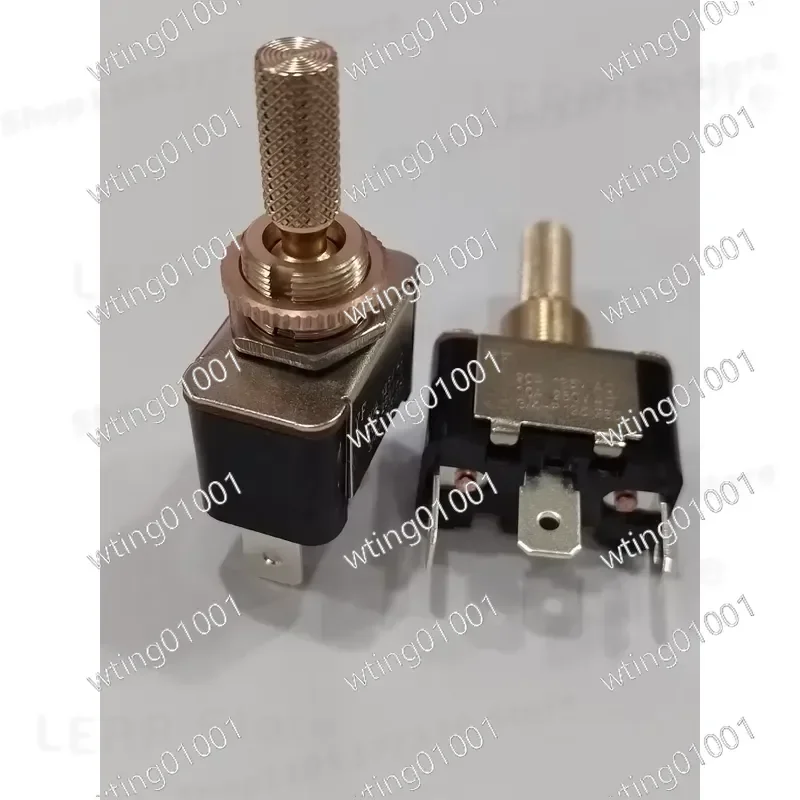 5pcs for M12 Toggle Switch Rose Gold Embossed Handle 10A 250V Ideal for Lighting Audio Equipment Control Panel DIY Projects