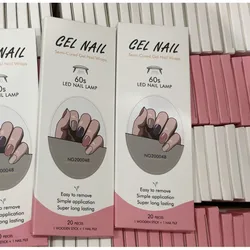 16/18/20Tips French Gel Nail Strips Patch Sliders Adhesive High Quality Gel Stickers On Nails UV Lamp Need DIY Manicure