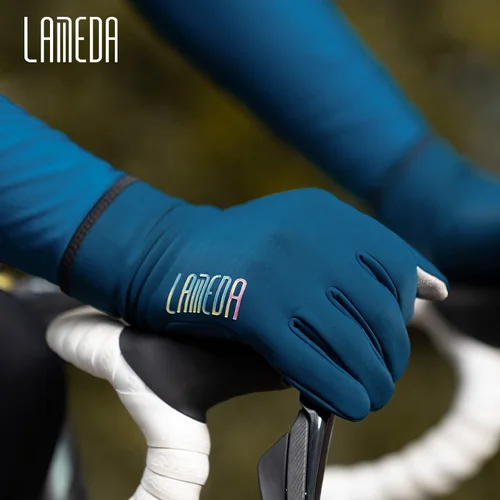 LAMEDA Guantes Térmicos de Ciclismo Invierno Cálido Dedo Completo Pantalla táctil Anti-salida Carrera de Bicicleta Guantes de Bicicleta de Carretera de montaña para hombres y mujeres