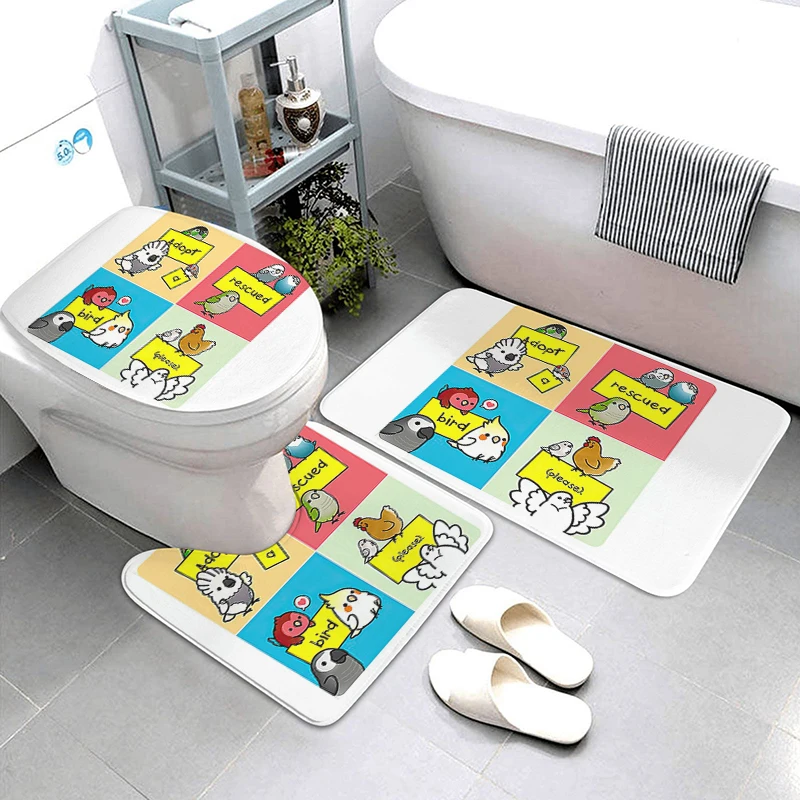 ADecorative Absorbent Foot Mat Bath Mat Bathroom Small Rug Entrance Door Mat Kitchen Mat Bedroom Balcony Room Mat toilet rug