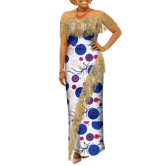 African Dresses For Women Party About 18 Cm Gold Fringe Trim Decorations Wedding Clothing Wy8800 Africa Clothing AliExpress