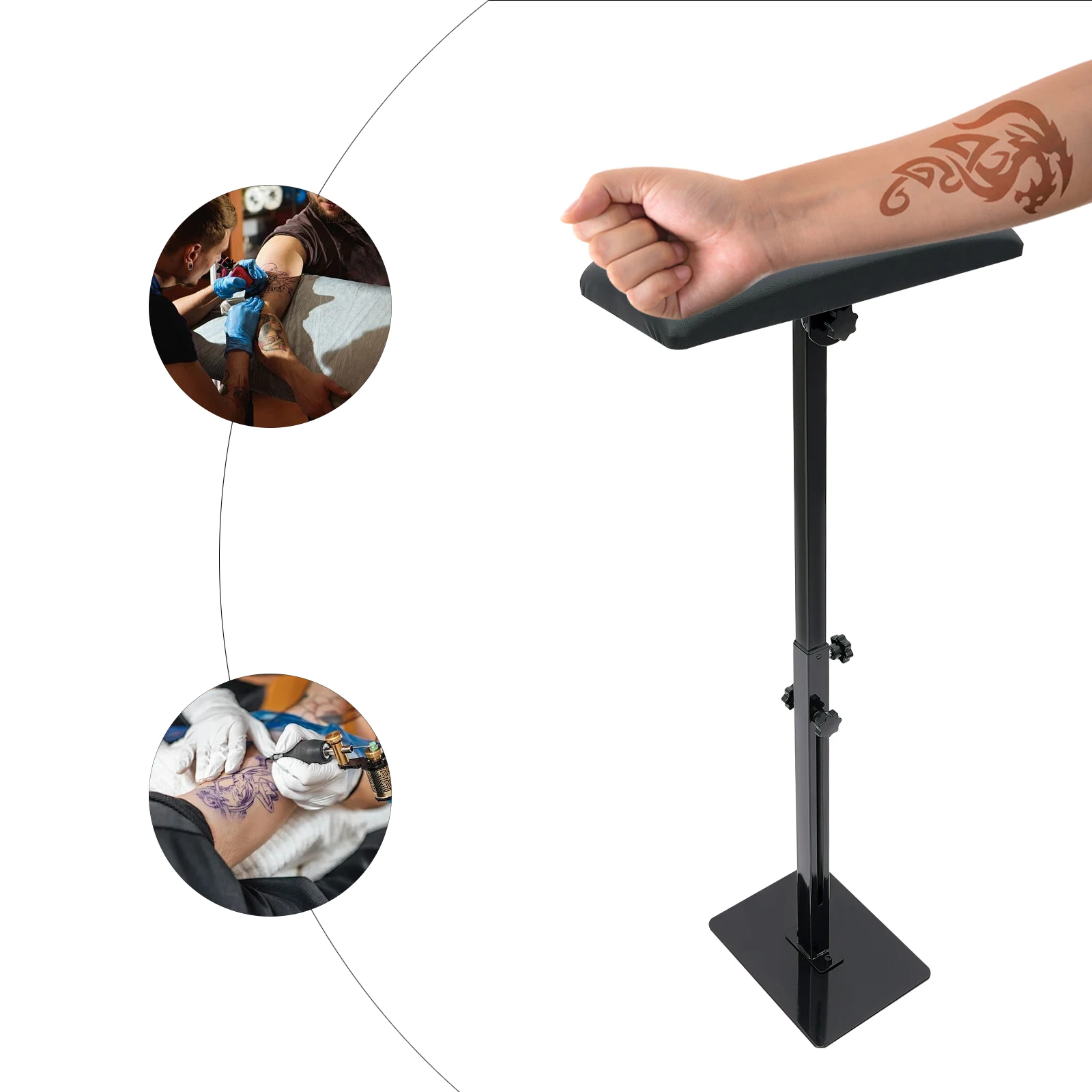 Supporto per bracciolo da 56-88 cm Supporto per bracciolo regolabile Supporto per bracciolo portatile Tecniche professionali o personali nei saloni di bellezza