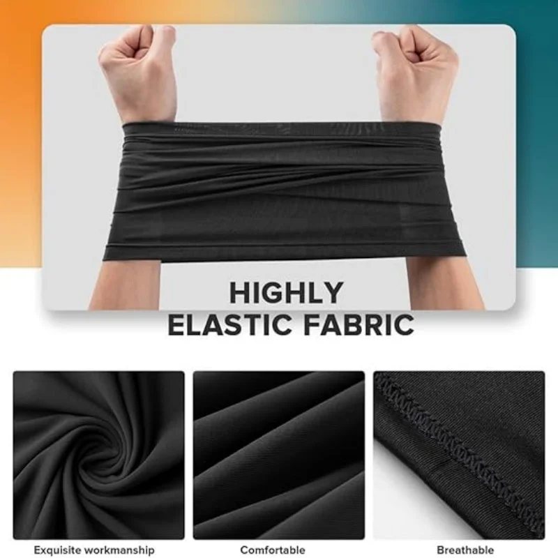 Lce Silk Neck Gaiter UV Protection Breathable Face Bandana Summer Cycling Training Outdoor Windproof Sport Headwear Gift  Adults