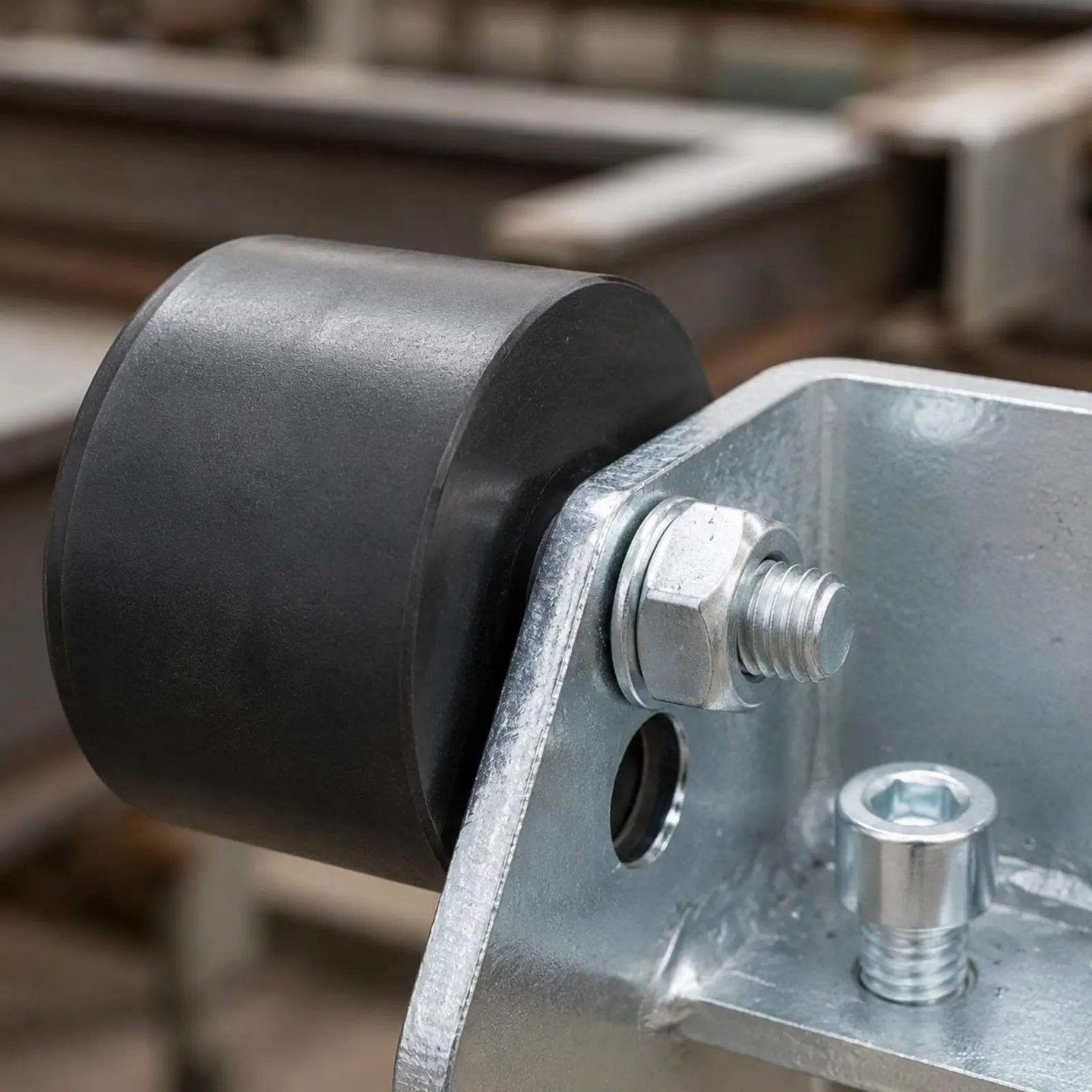 I Beam Trolley Stopper Shock Absorbing Crane Trolley Bumper Rail Stop Shock Absorber Anti Collision for Factory Workers