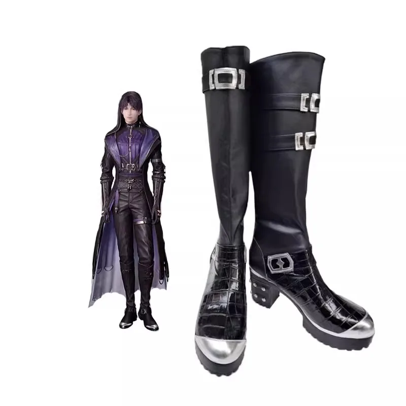 

Обувь для косплея «Любовь и глубокий косплей» Rafayel, костюмные ботинки, черные ботинки из искусственной кожи