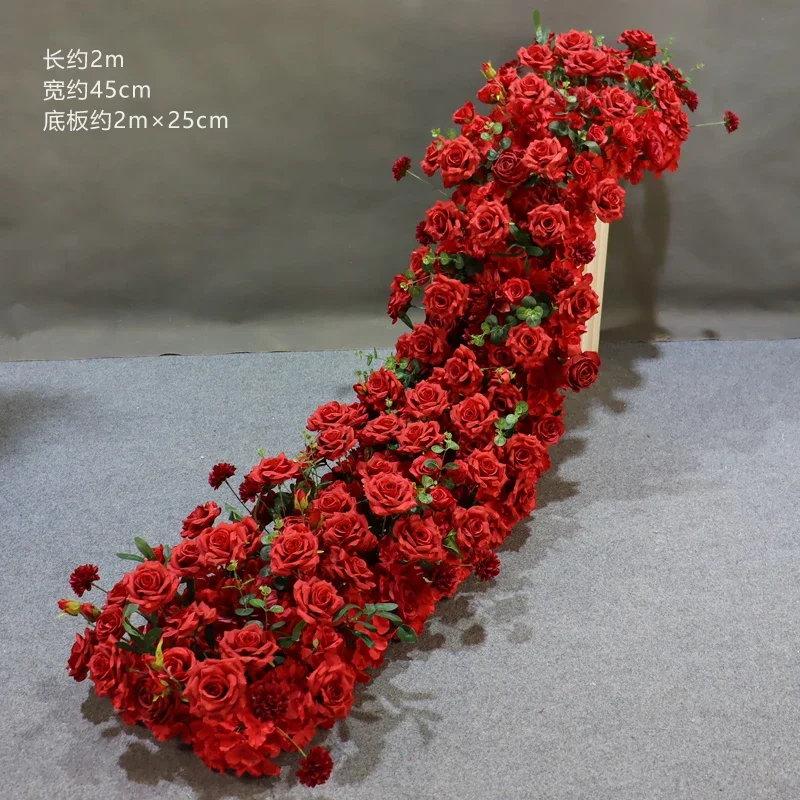 New simulated flower row shopping mall layout window exhibition hall decoration trailing flower Western wedding