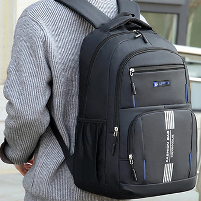 Mens Lightweight Nylon Backpack Image 10