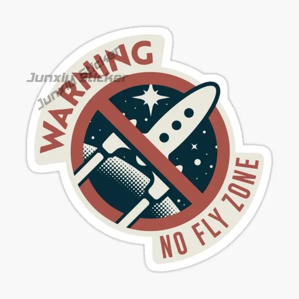 

WARNING NO FLY ZONE Car Sticker Vinyl Waterproof Self-adhesive Decal
