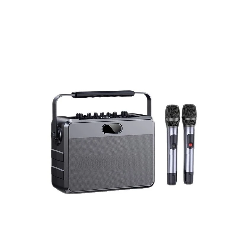 

Bluetooth audio outdoor high-power portable portable sound card microphone all-in-one machine