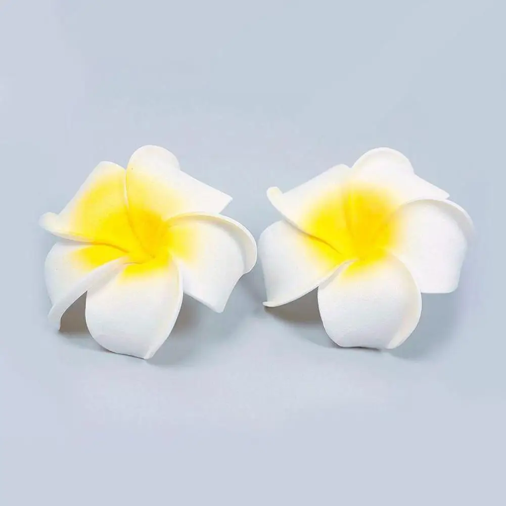 Hawaiian Foam Flower Bridal Wedding Party Hair Clip White Plumeria Party Xmas Bedroom Decor Plumeria Flower Hair Clips