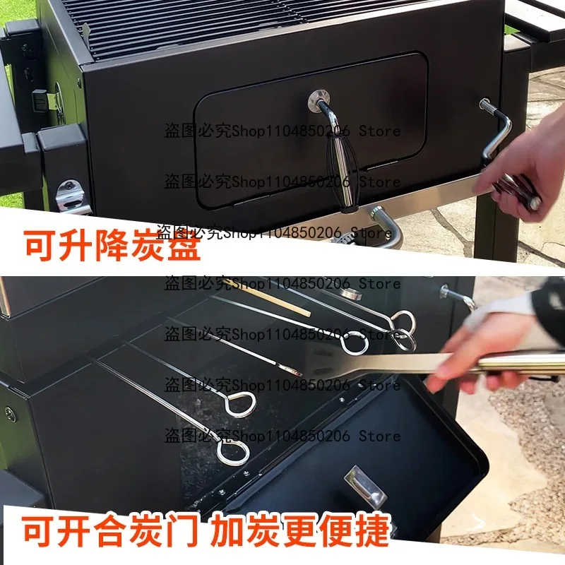 Adecuado para parrilla de carbón, parrilla de patio, parrilla grande para exteriores, parrilla americana para barbacoa