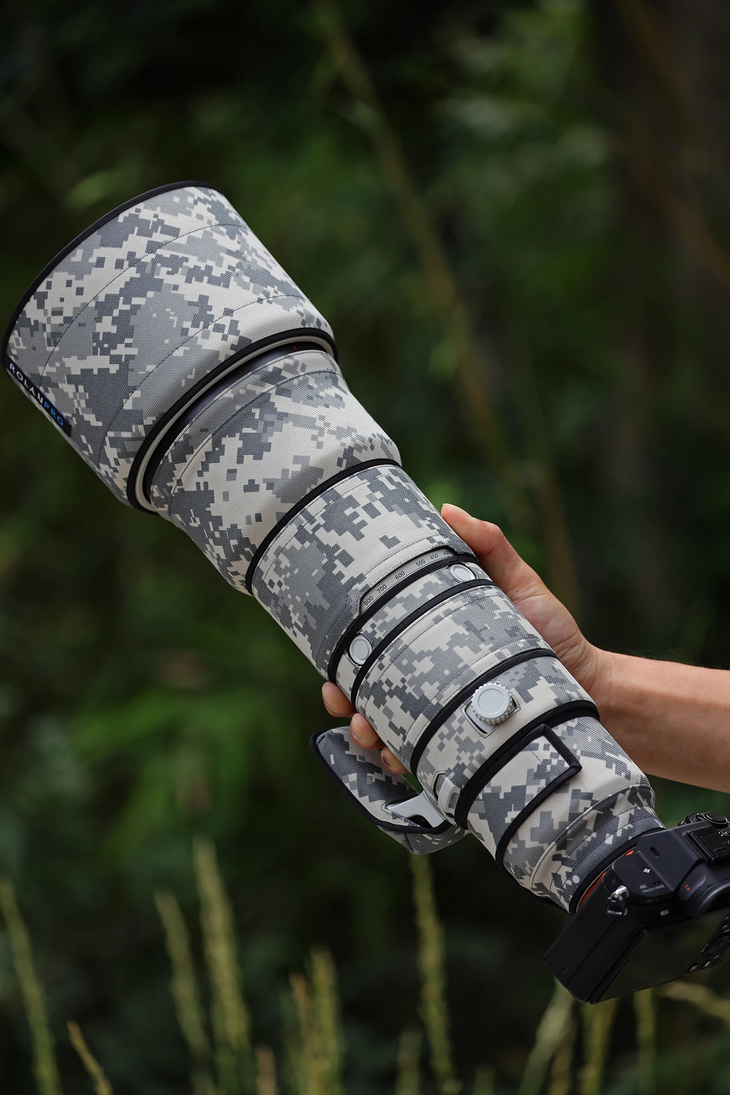 ROLANPRO Objektivmantel für Sony FE 400–800 mm F6,3–8 G OSS, wasserdichte, regensichere Objektivschutzhülle, Sony 400–800-Hülle, Regenschutz – Detail 10