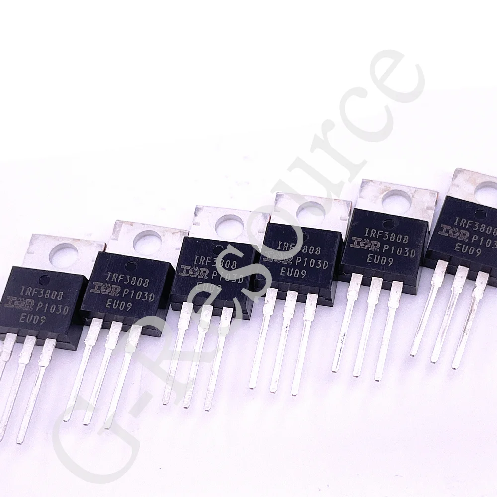 New  (10pcs) IRF3808PBF IRF3808 TO-220 75V 140A N-channel MOSFET