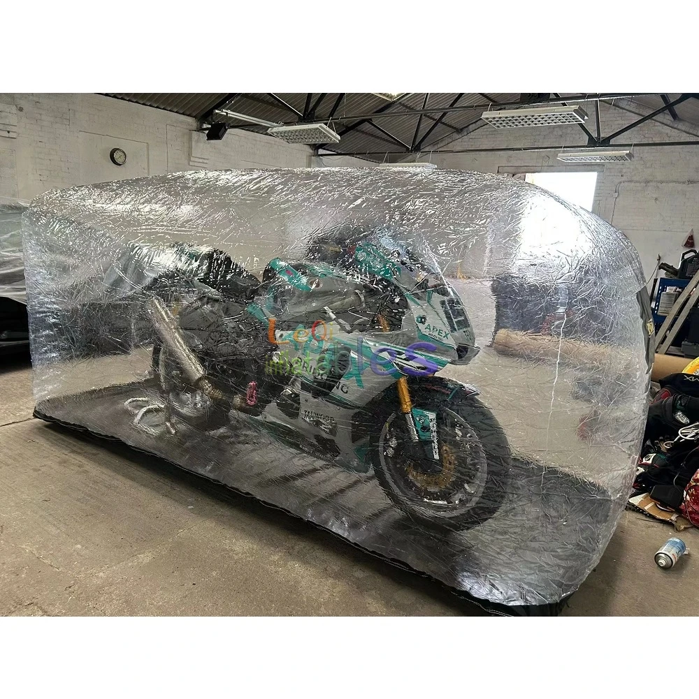 Transparent PVC Waterproof Car Bubble Inflatable Motorcycle Bubble Cover For Sale Motorcycle Tent Covers