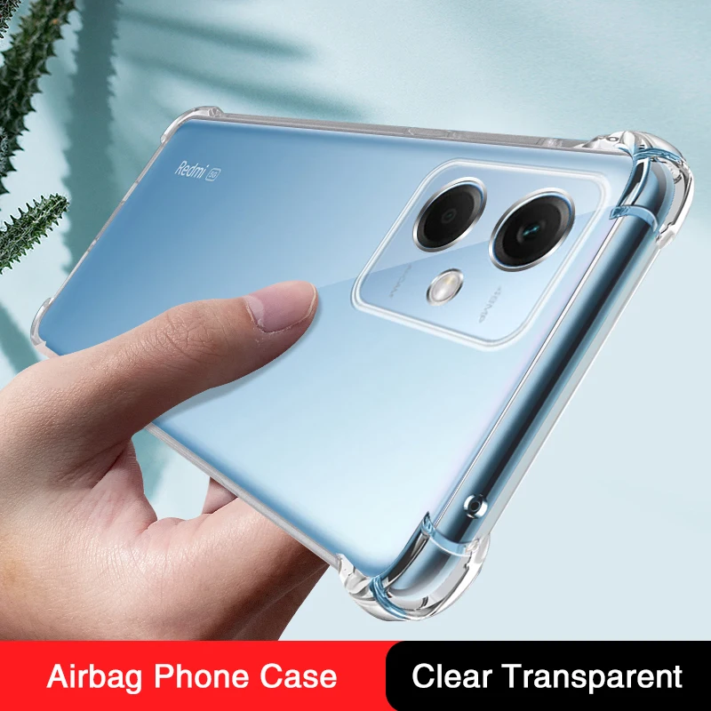 

Transparent Silicone Phone Case for Xiaomi Poco X5 Pro X5Pro 5G Soft Airbag Luxury Funda Back Cover Coque Shockproof Accessories