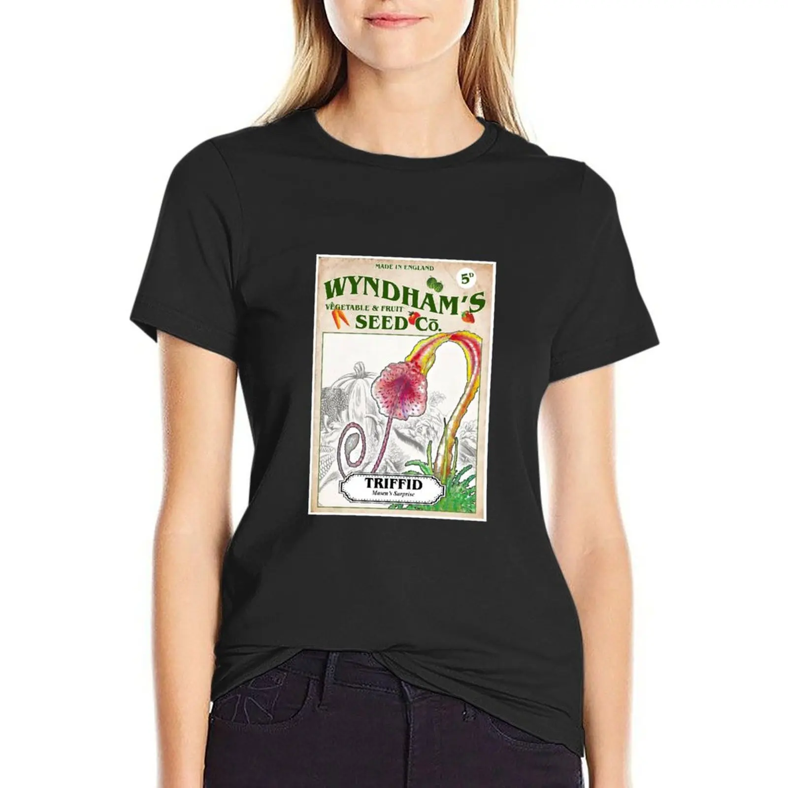 Wyndham’s Triffid Seeds : Inspired by The Day of the Triffids T-Shirt summer clothes lady clothes cute clothes tops for Women