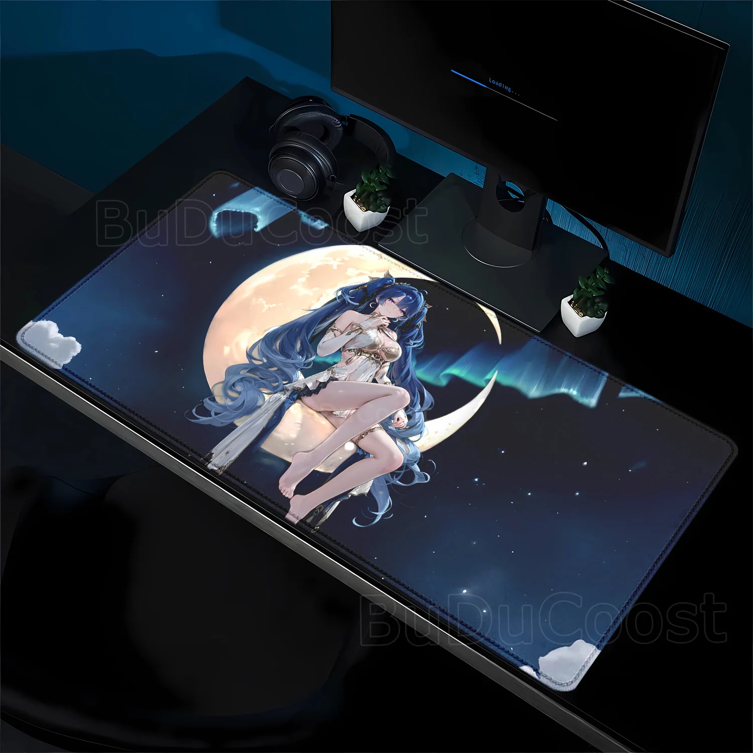 

Large Size Kawaii Girl Mouse Pad Luno Wuthering Waves Anime Keyboard Mousepad Gaming Laptop PC IUNO offices accessories Desk Mat