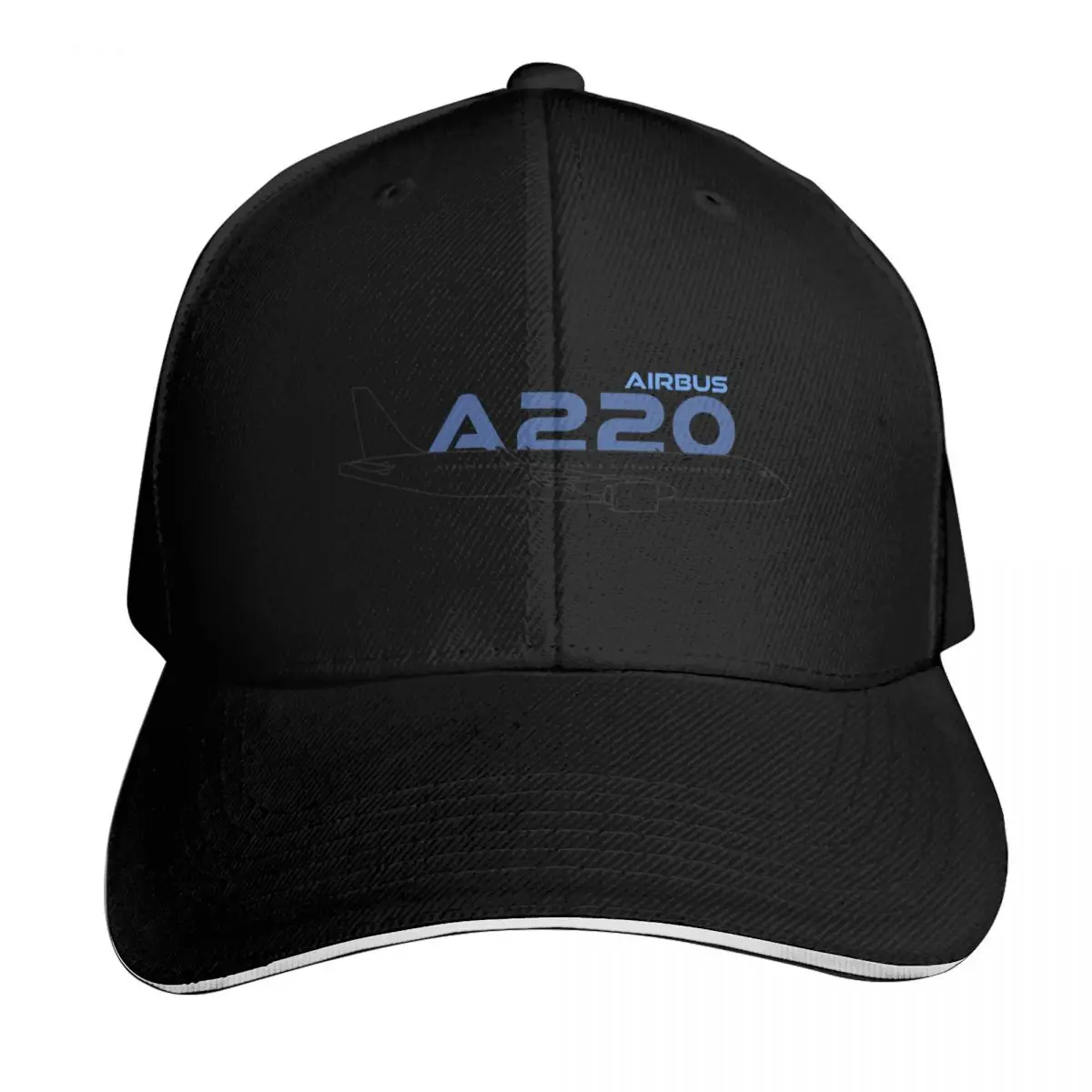 Airbus A-220 Baseball Cap Curved Brim Classic Fit Low Profile Unstructured Unisex for Men Women