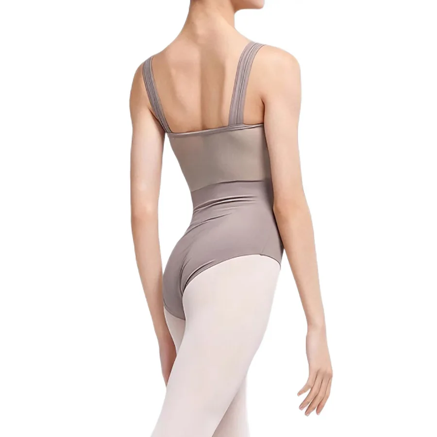 New Ballet Dance Leotard Adult Elegant Velvet Splicing Practice Team Gymnastics Dancing Bodysuit Women High Quality Yoga Ballet