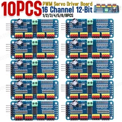 1-10 pz PCA9685 Controller Robot interfaccia IIC 16 canali 12-Bit PWM scheda Driver servomotore per Arduino Robot/ Raspberry Pi