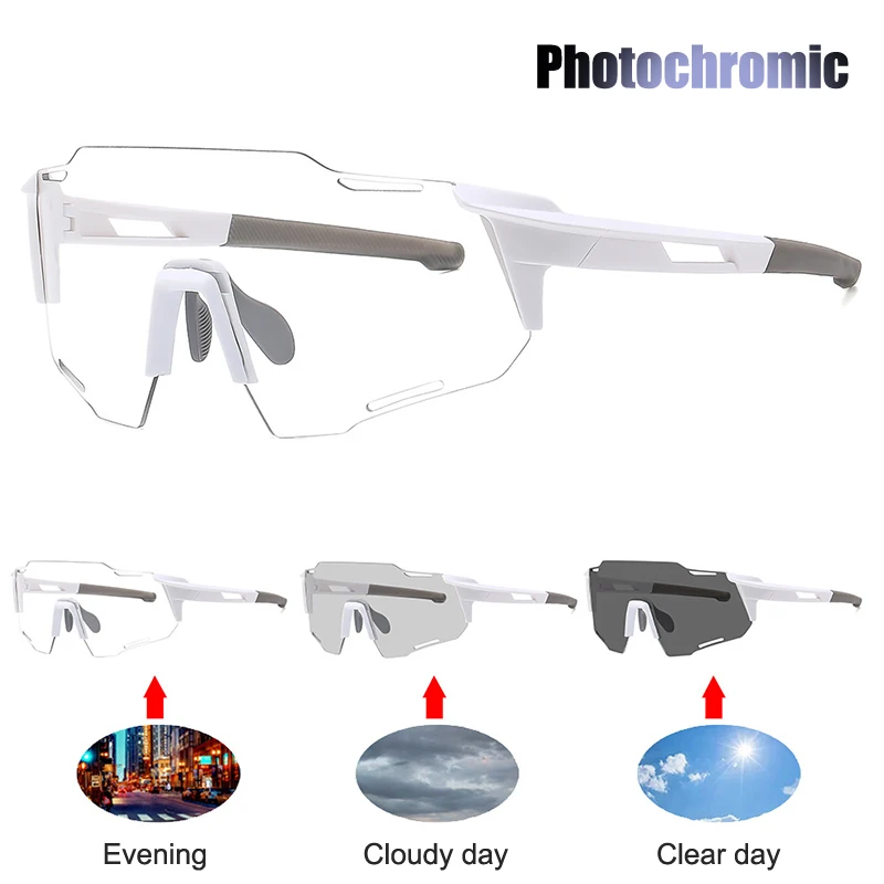 

Фотохромные велосипедные солнцезащитные очки для мужчин и женщин, велосипедные очки для езды, вождения, UV400, очки для горного велосипеда, спортивные очки