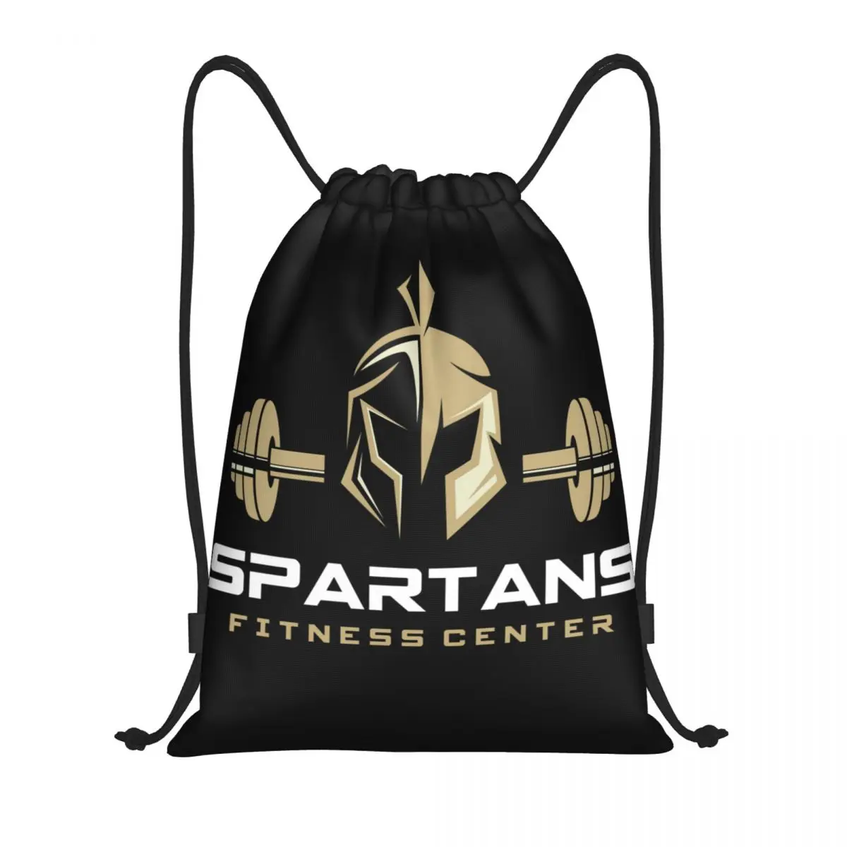 Mochila deportiva Spartan con cordón para hombre y mujer, saco de compras plegable, para gimnasio