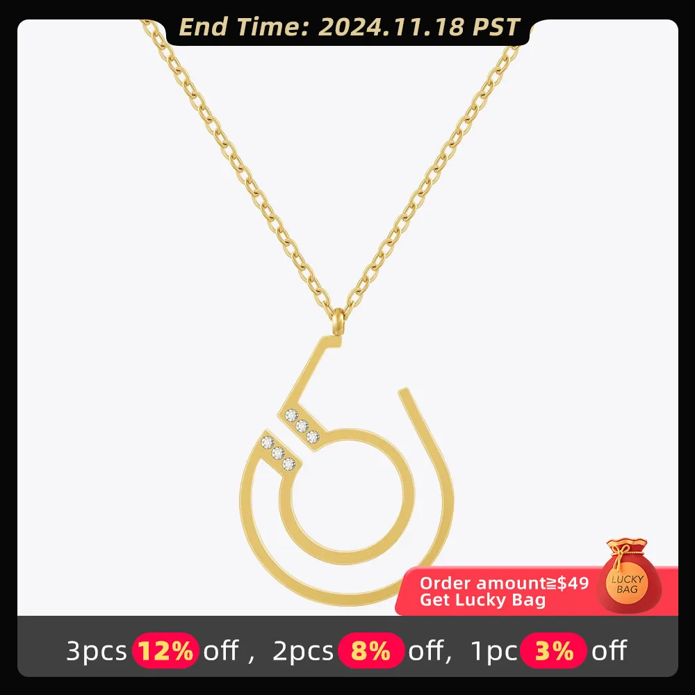 

ENFASHION Collares Para Mujer Hollow Handcuffs Shell Pendant Necklace Necklace For Women's 18K Plated Gold Fashion Jewelry P3469