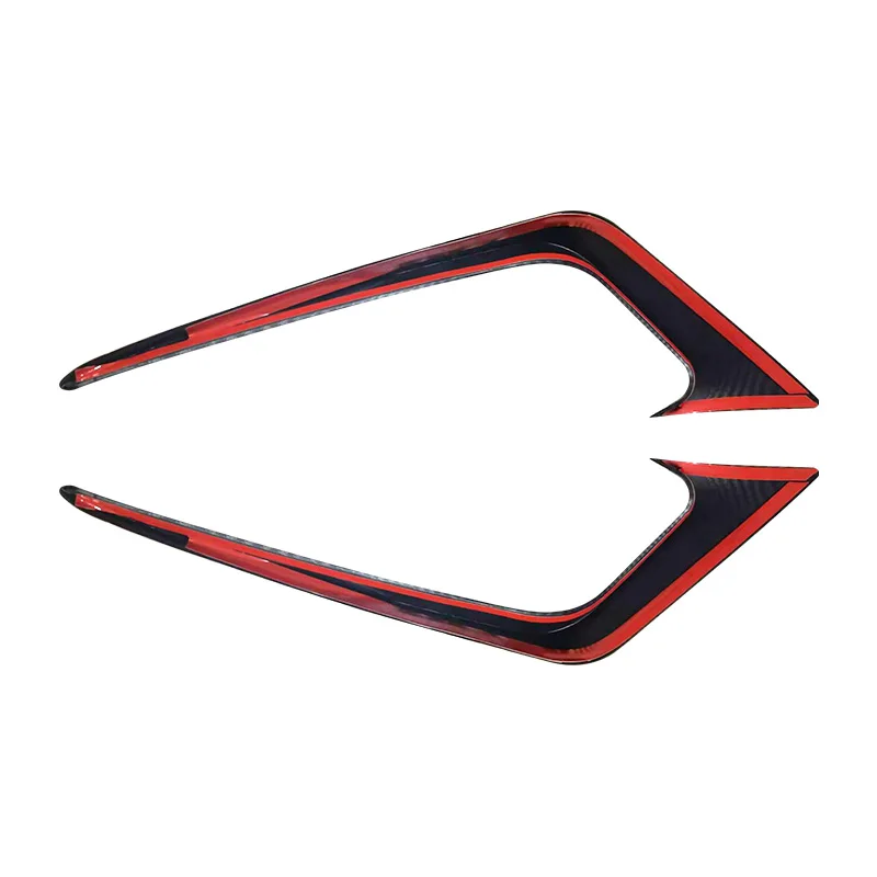 Front Bumper Wind Knife Decoration For Ford Fiesta ST MK7 2012 2013 2014 2015-2017 ABS Fog Lamp Cover Strips Trim Accessories view 6