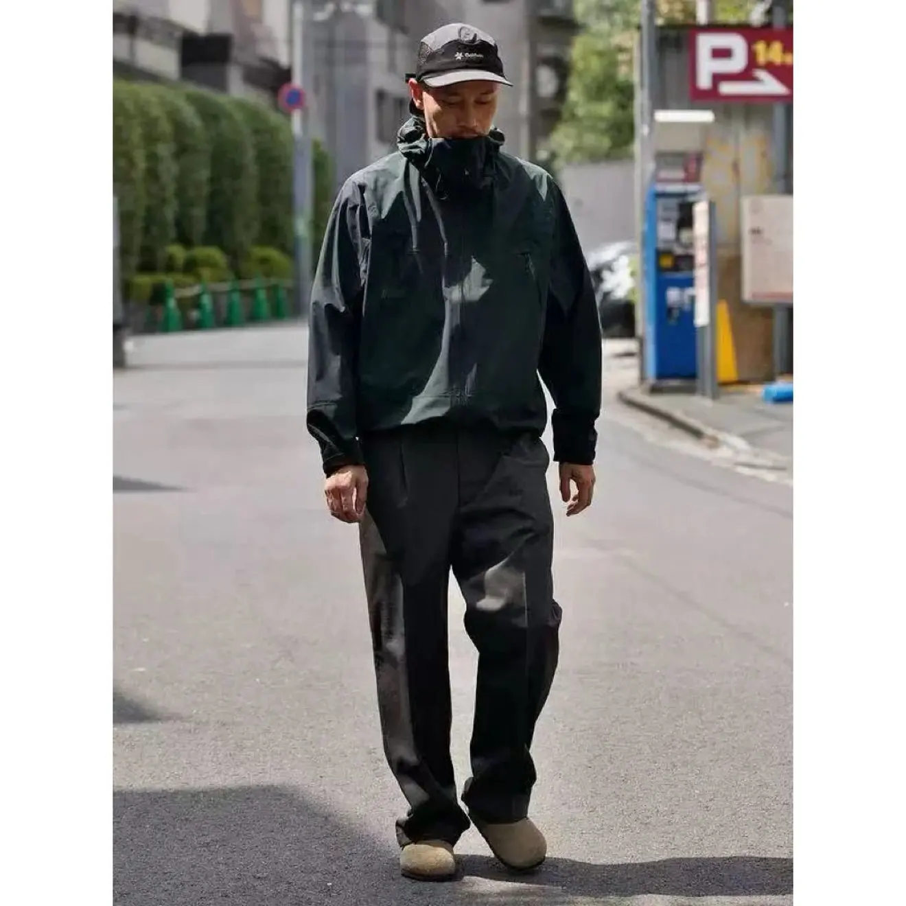 

GDW Casual Straight Leg Mixed Fabric Pants ex Commuter Versatile Ci Outdoor Sle mid Waist Zipper Fly Summer Casual Tr...