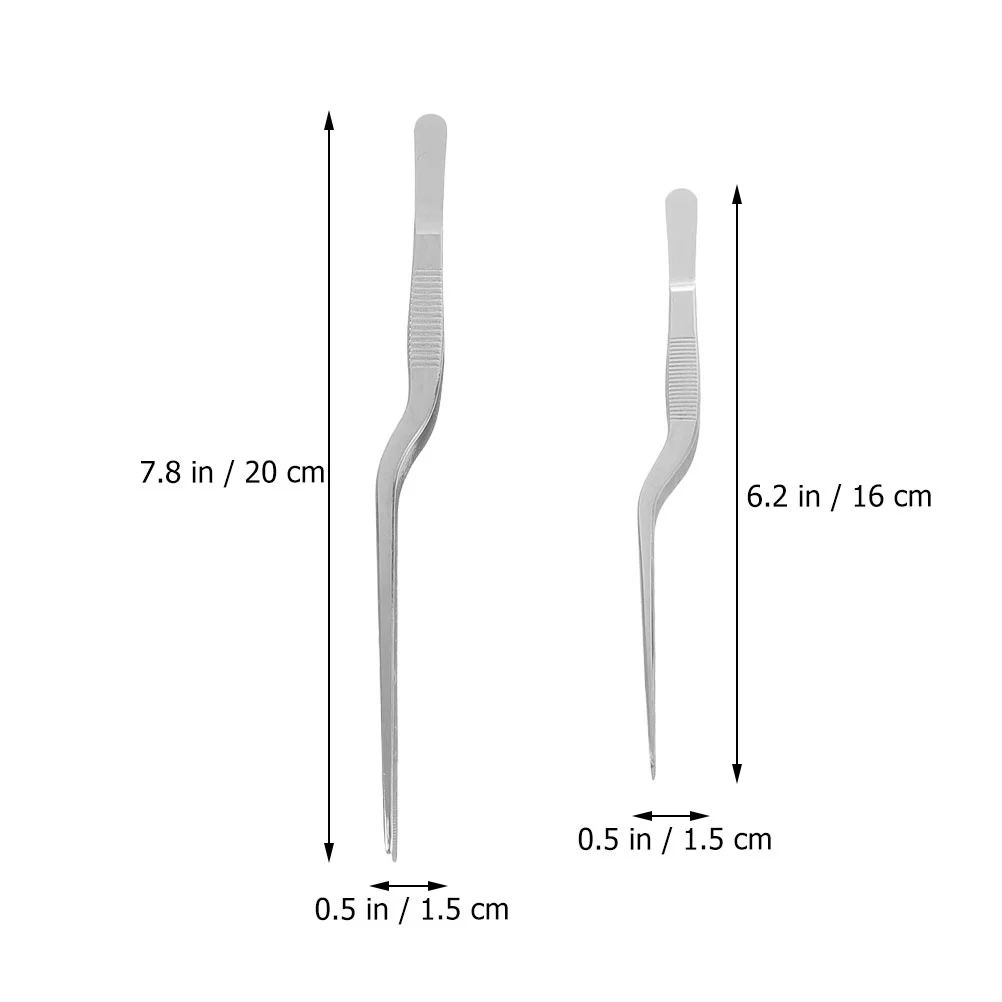 2 шт., зажим для закусок, пинцет из нержавеющей стали, инструмент для удаления рыбьей кости, зажим для волос