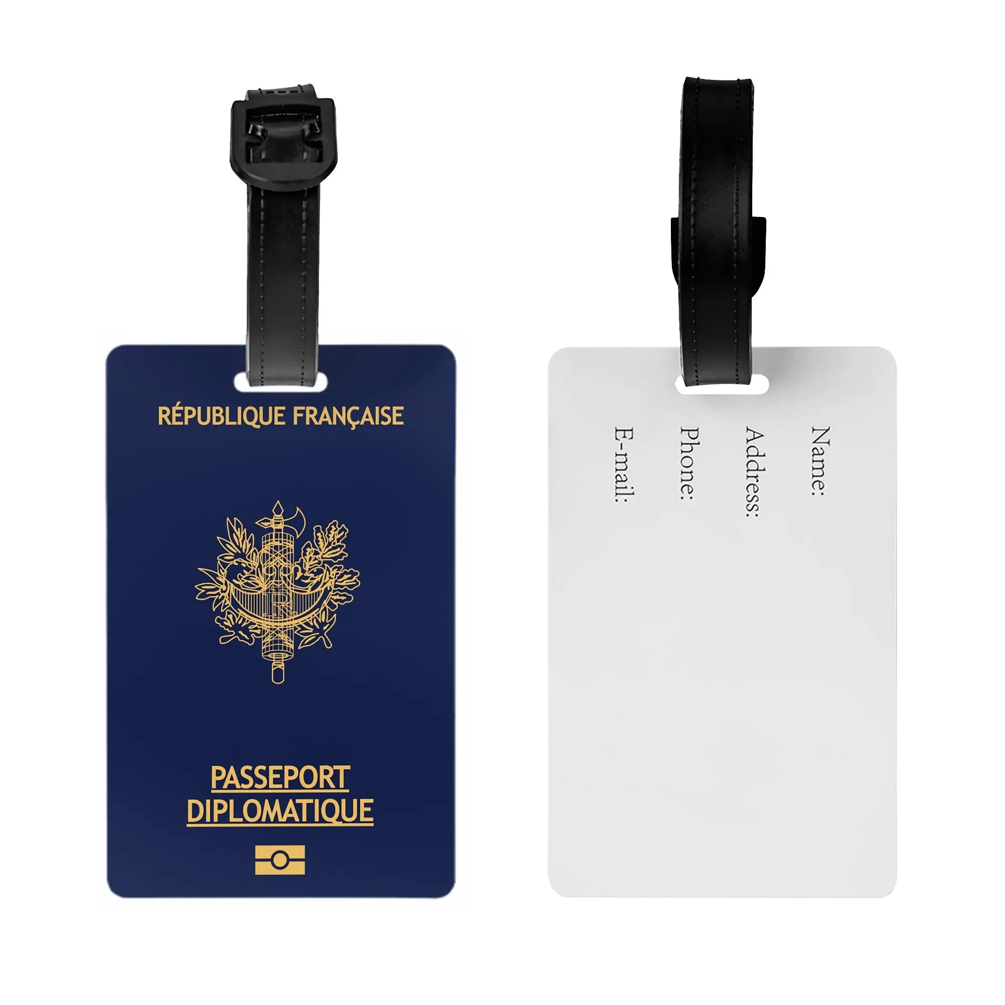 Franch passport Luggage Tags Custom  Baggage Tags Privacy Cover ID Label