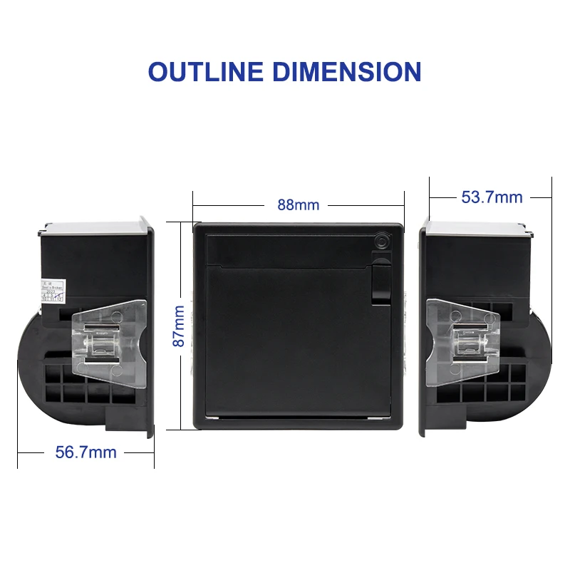Cashino CSN-A5 Mini Panel Embedded Thermal Printer 58mm for Safety Equipment