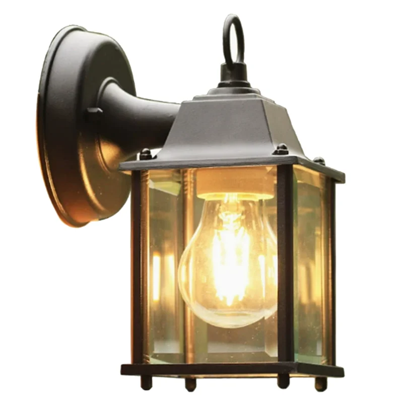 PORK-Outdoor Балконный светильник Водонепроницаемый настенный светильник Вилла Сад Крыльцо Стена E27 Светильники