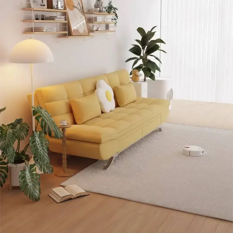 

Replica Fabric Living Room Sofas Simple Lounge Modern Storage Drawer Sofa Bed Small Apartment Foldable Designer Trendy Furniture