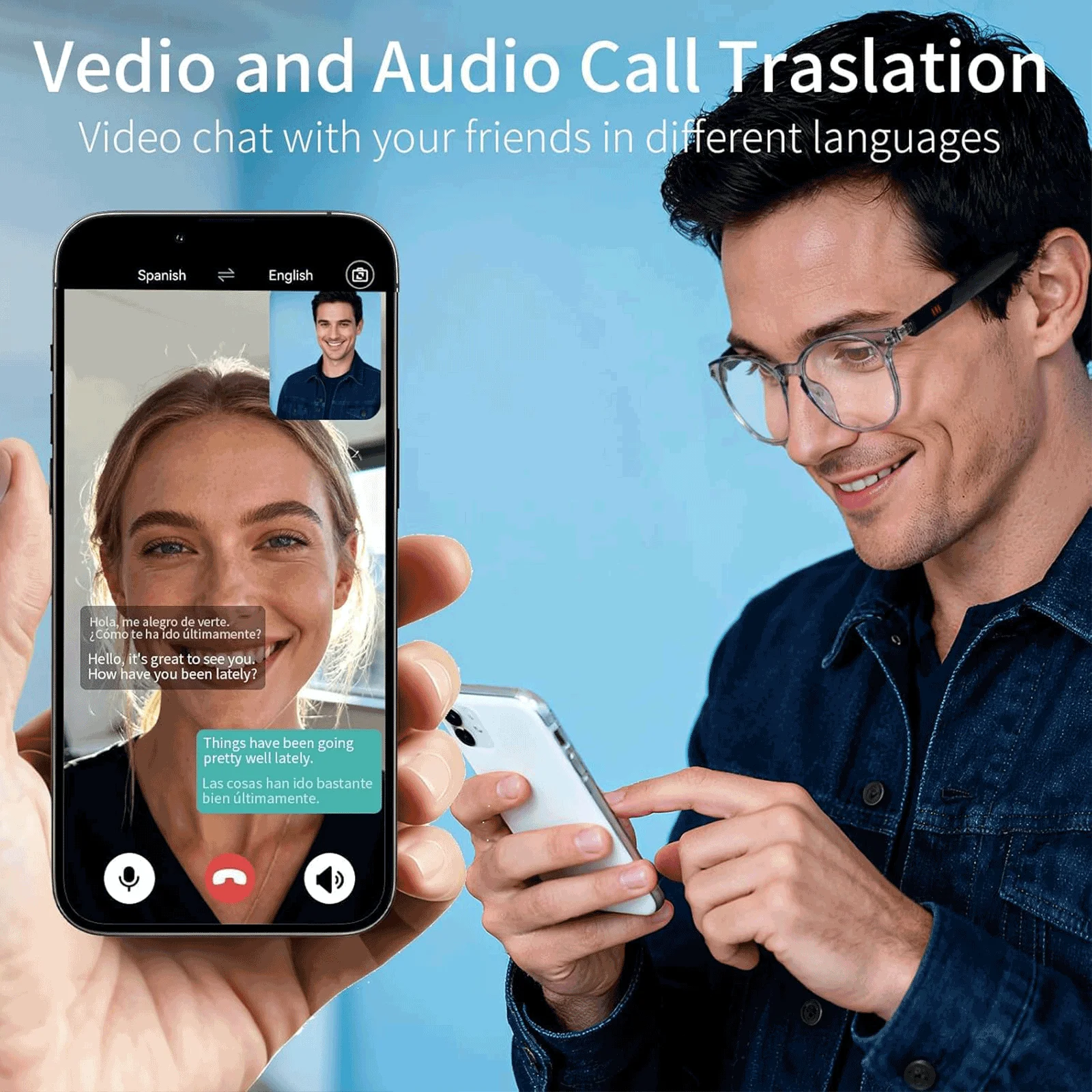 Smart Audio Glasses, Real-Time Translation Via App, Photochromic Lenses, Hi-Fi Music Playback, And Noise-Canceling Voice Calls.