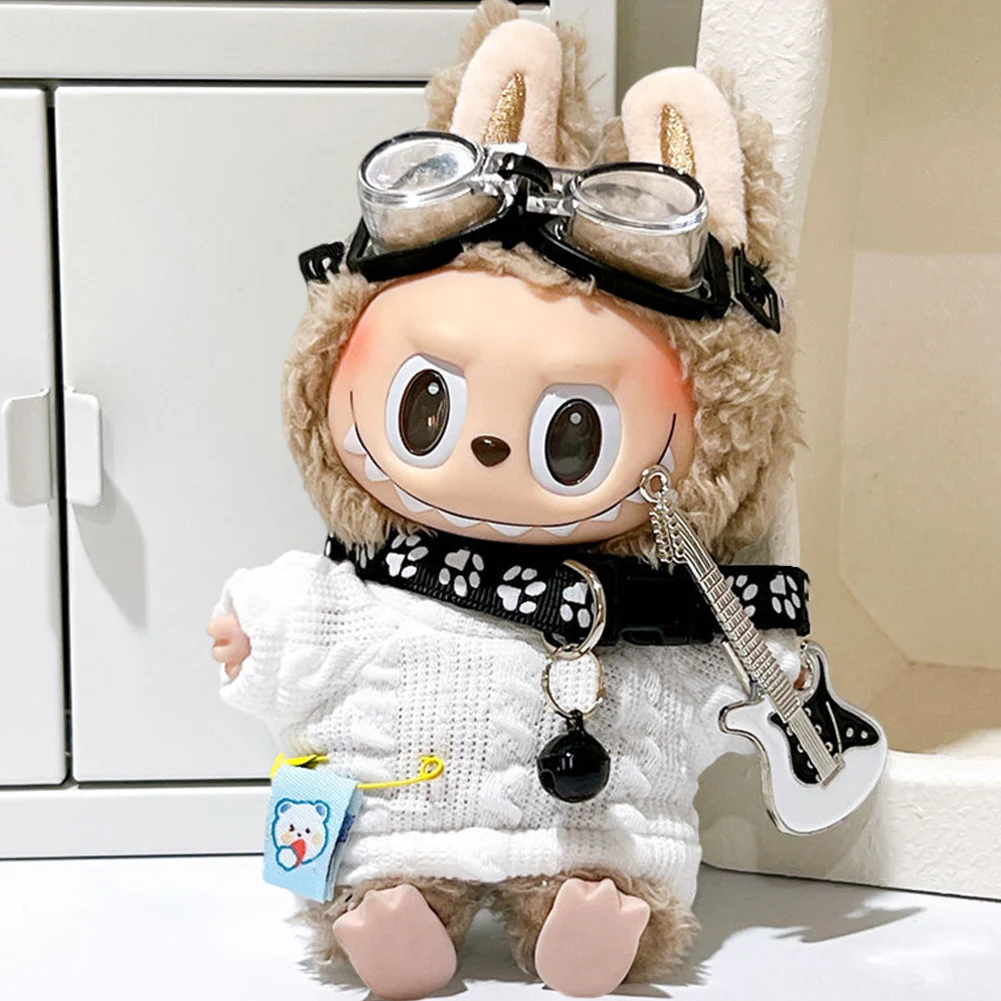 17cm Outfit Accessories Sweater Goggles Dog Collar Guitar Fashion Clothes Doll Cute Clothes Dolls Accessories