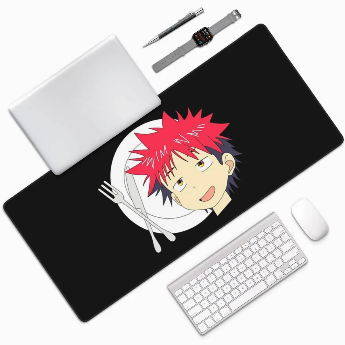Food Wars Shokugeki No Soma Anime Large Mouse Pad Computer Keyboard Mouse Mat PC Laptop Desk Mat Office Accessories Table Mats