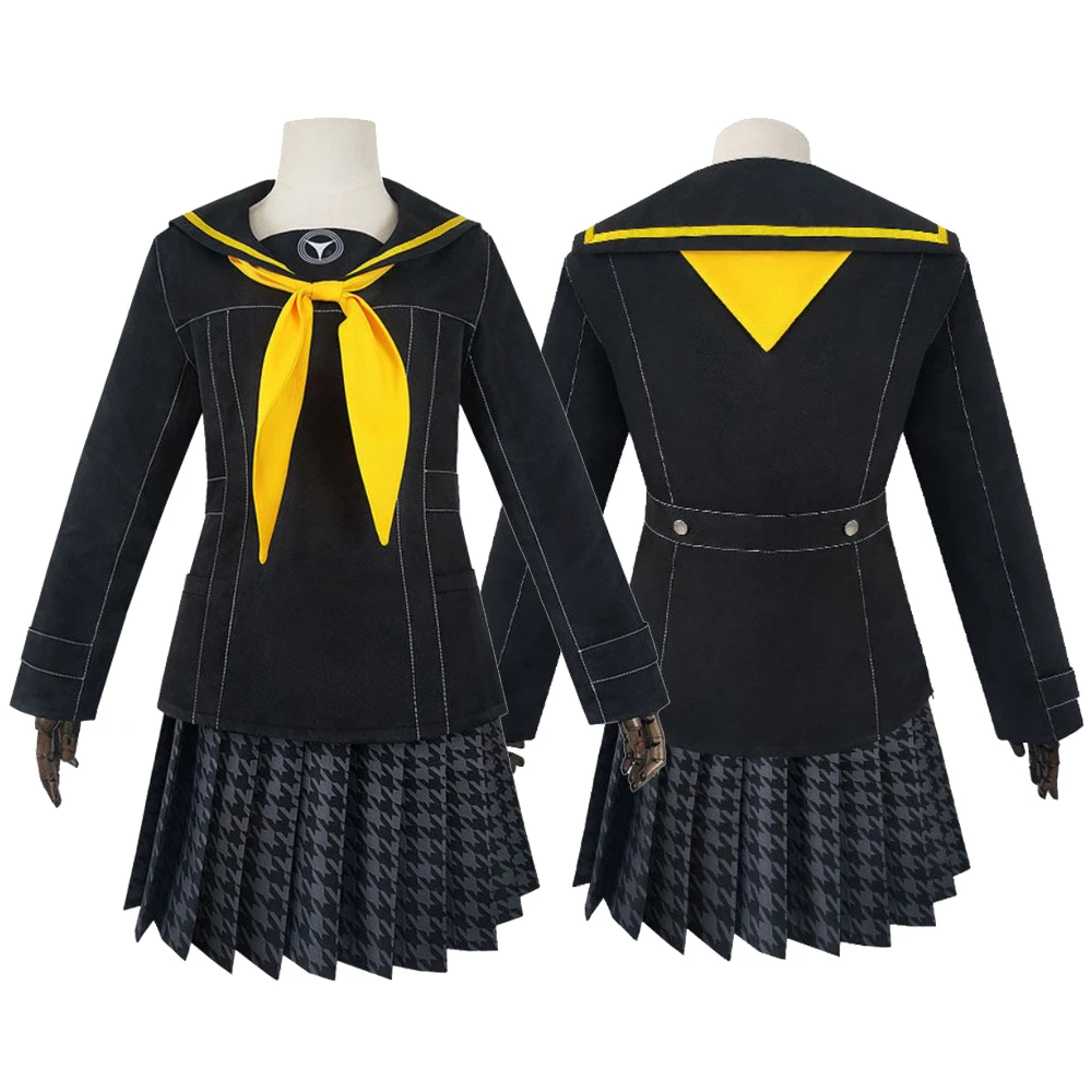 

Anime Kujikawa Rise Cosplay Costume Full Sets Black Tops Skirt Uniform Suits for Women Halloween Carnival Party Clothes Roleplay