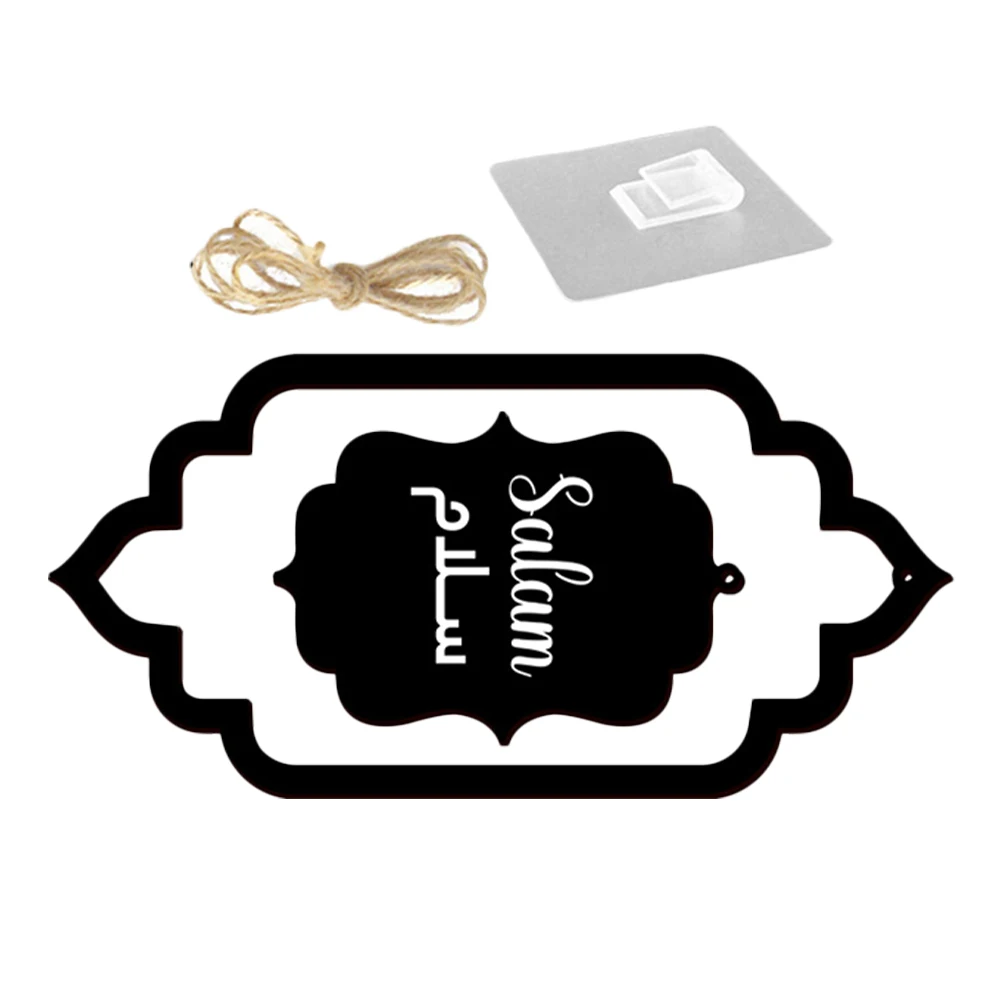 

Solid Wood Wall Hanging Sign Home Decor Door Decoration Farmhouse Porch Decorations Plaque Hollow Out Signs