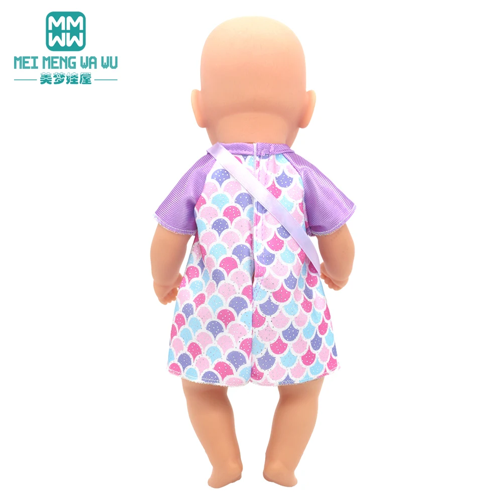 Mini Toys Doll Clothes 35cm 14inch Born Doll Fashion Blankets Dresses Onesies Suit Girl Gift